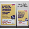 Social Distancing Corflute Signs
